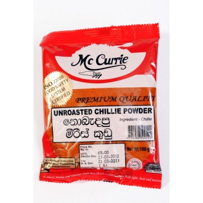 Mc Currie Unroasted Chilli Powder 100g